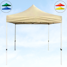 Золотий розсувний намет 3×3 м з білим каркасом